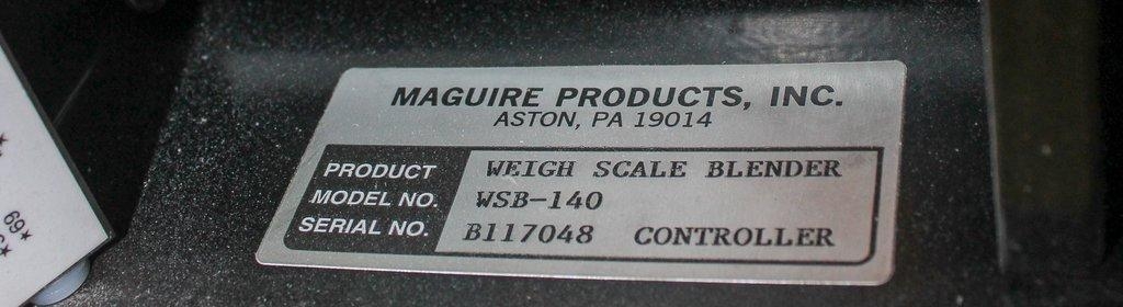Maguire WSB-140 Weigh Scale Blender for Precise Blending of Plastics
