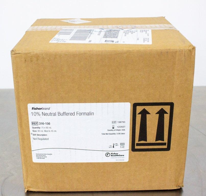 Fisherbrand 10% Neutral Buffered Formalin Color-Coded Prefilled Containers 90mL