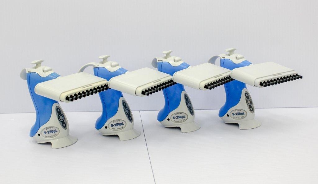 Vistalab Ovation BioNatural Liquid Handling Pipettor multi single 0.5-1250 uL 15