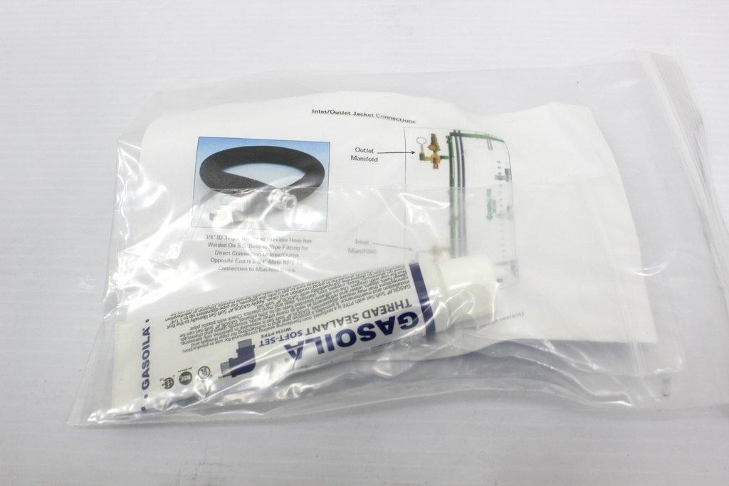 Chemglass CG-1969-M-09 Inlet/Outlet Jacket High Flow Fitting Excellent Cond