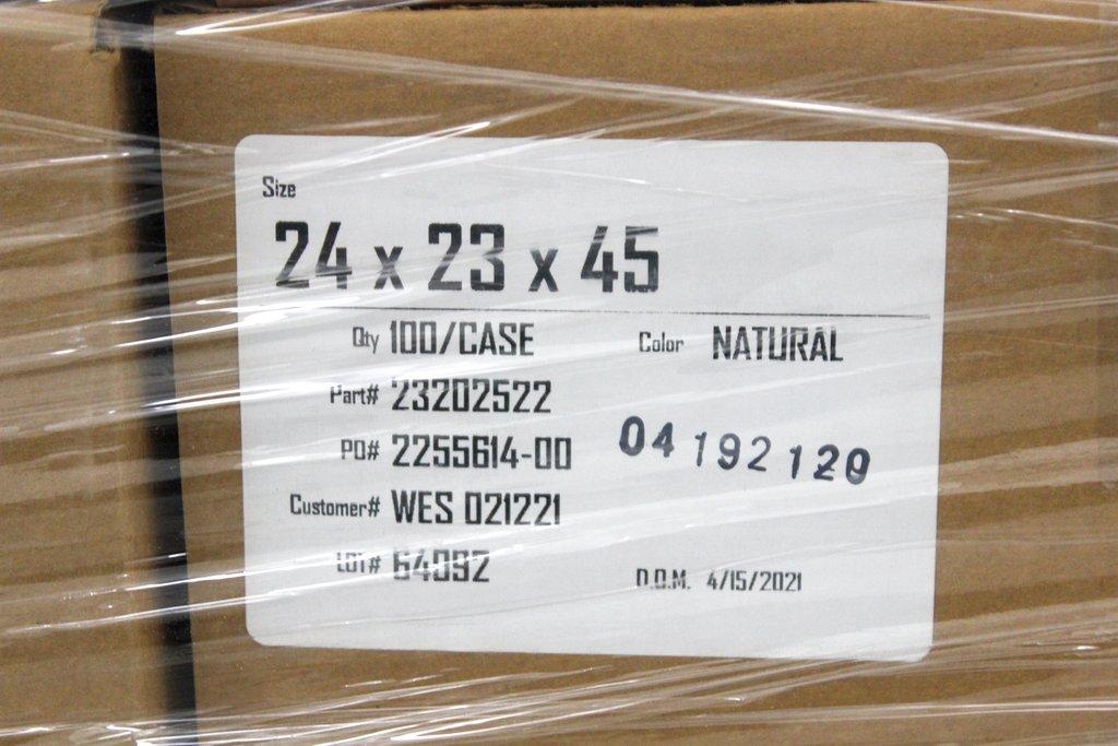 Thermo 23202522 Clear Bags 24 x 23 x 45 New 4100 Units Pallet Natural/Clear