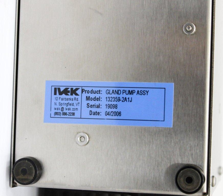 Ivek 132359-2A1J Gland Pump Assembly - 120V, Tested, Good Condition