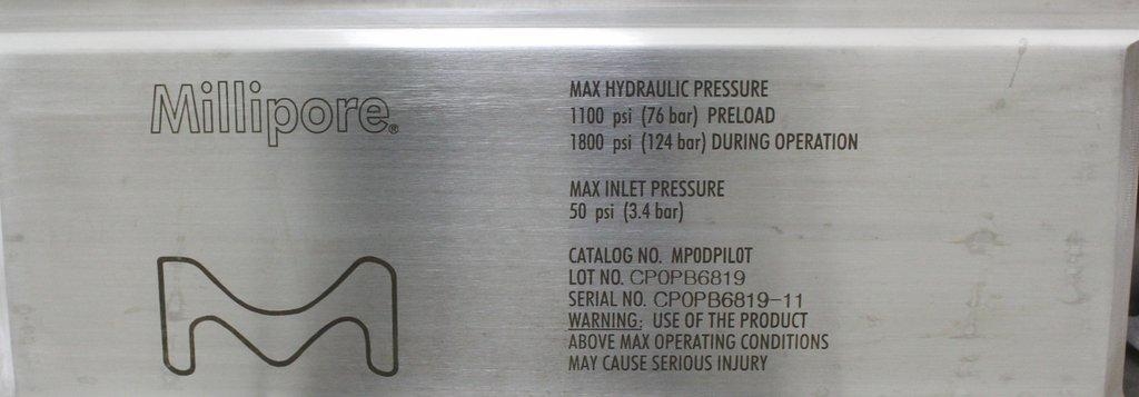 Millipore MP0DPILOT Pilot Scale Pod Holder Process Accessory 304 SS