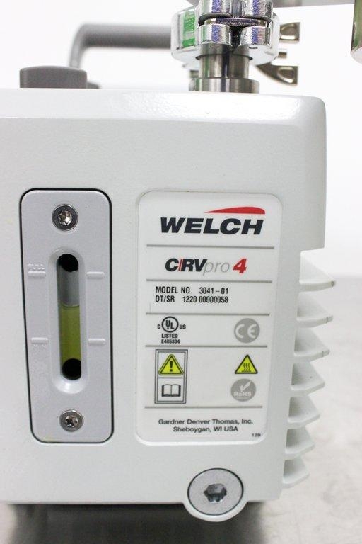 Welch CRVpro4 Rotary Vane Vacuum Pump 3041-01 Two-Stage 115V/60Hz