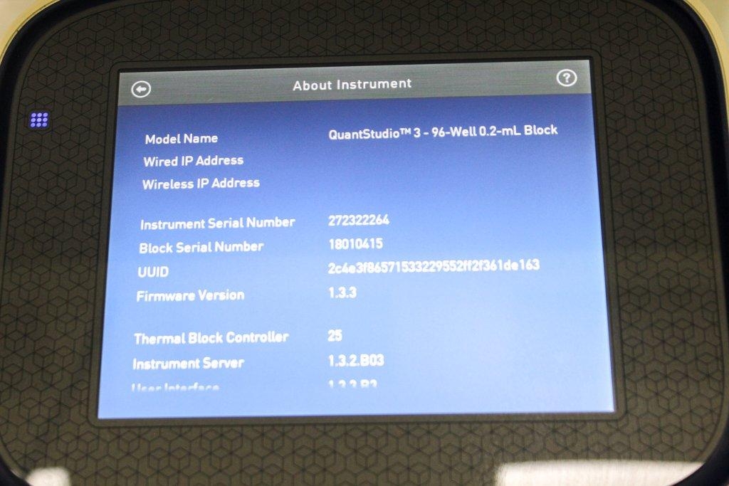 ABI QuantStudio 3 PCR Instrument 96 Well Good Condition Cosmetically Worn