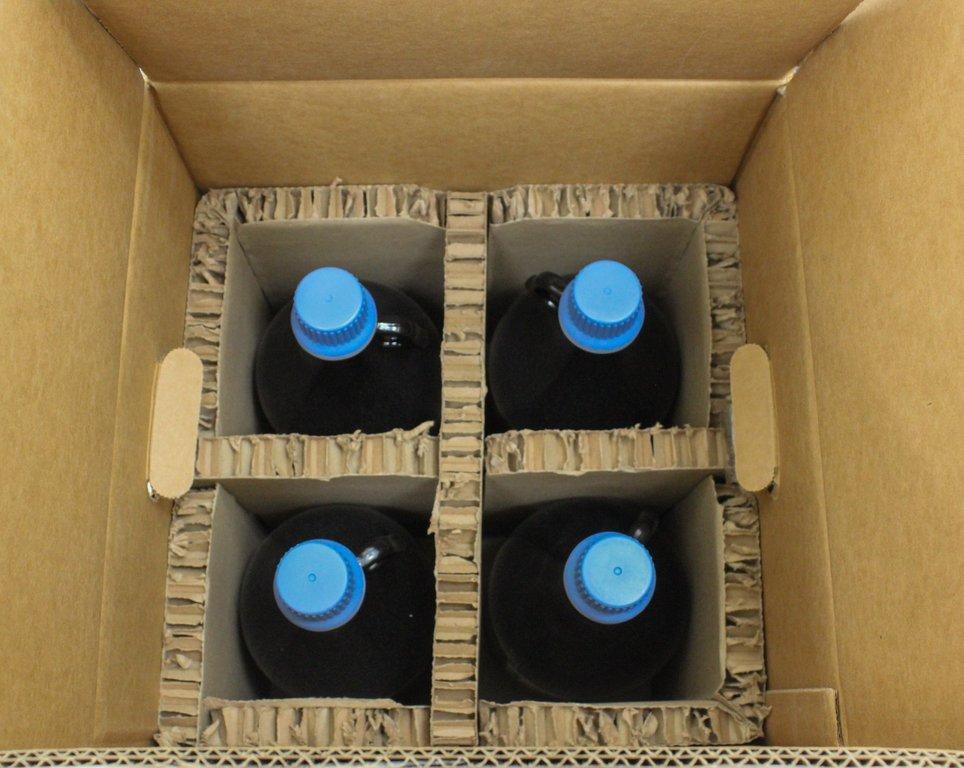 Thermo UN1230 UN1648 Set of Methanol Acetonitrile Glass Bottles LC-MS 6.5L