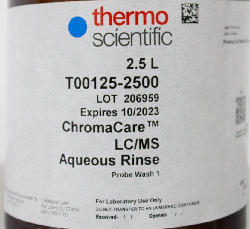Thermo UN1230 UN1648 Set of Methanol Acetonitrile Glass Bottles LC-MS 6.5L