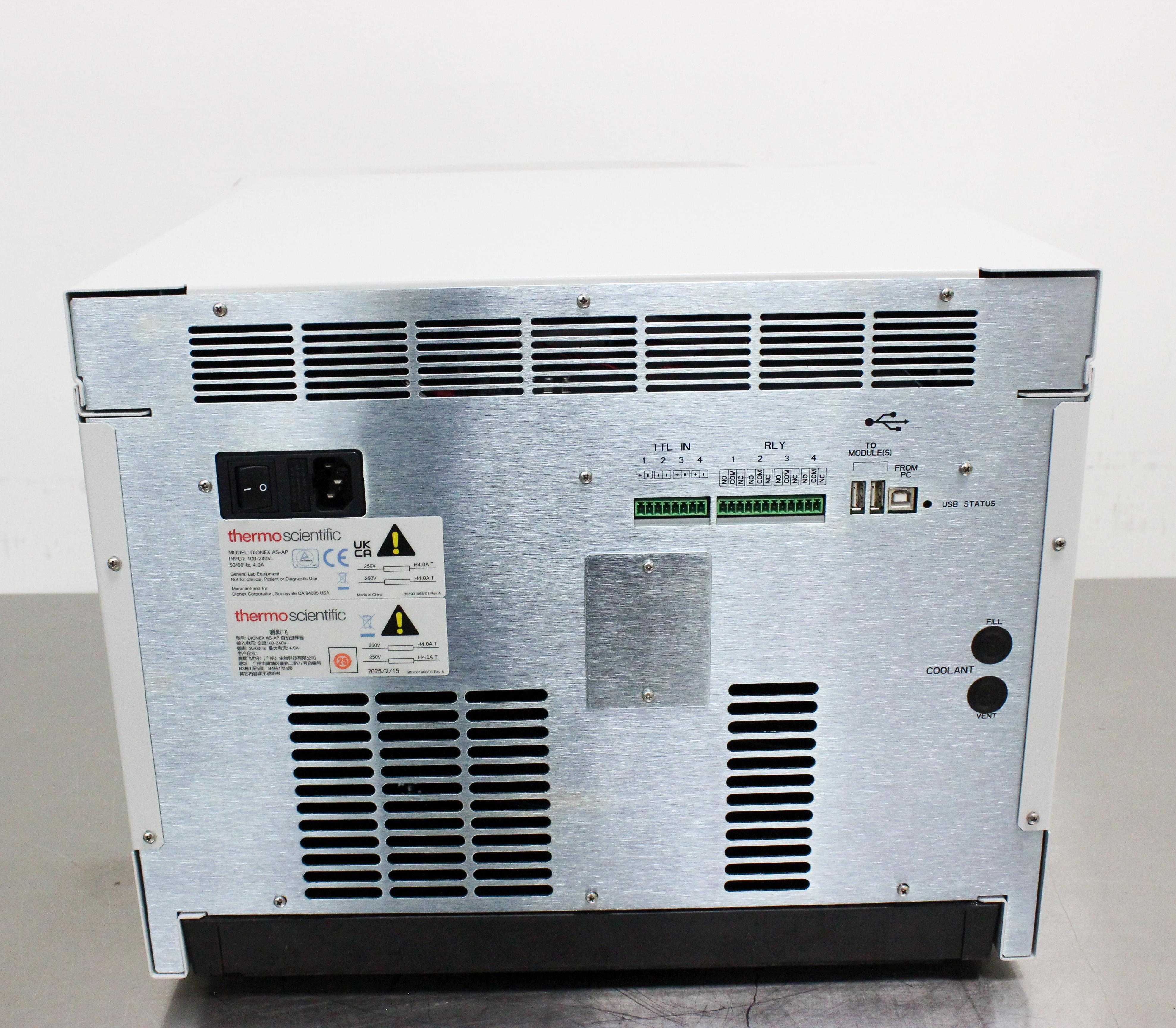 Thermo Dionex AS-AP 074922 Autosampler Ion Chromatography High Precision