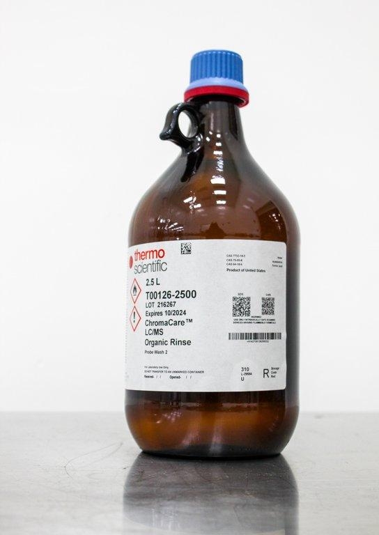 Thermo UN1230 UN1648 Set of Methanol Acetonitrile Glass Bottles LC-MS 6.5L