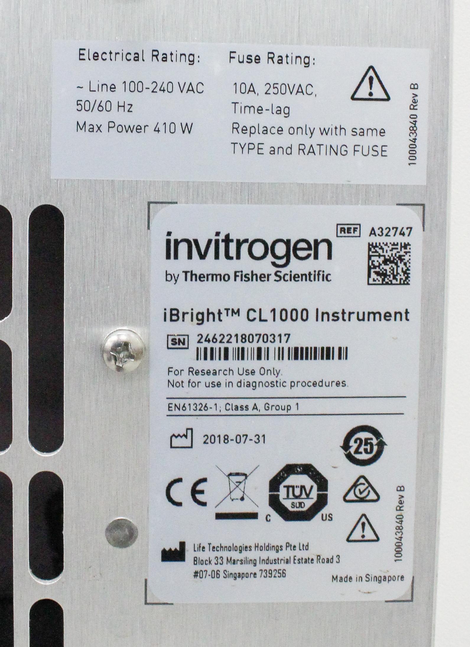 Invitrogen iBright CL1000 Imaging System for Chemiluminescent Western Blots