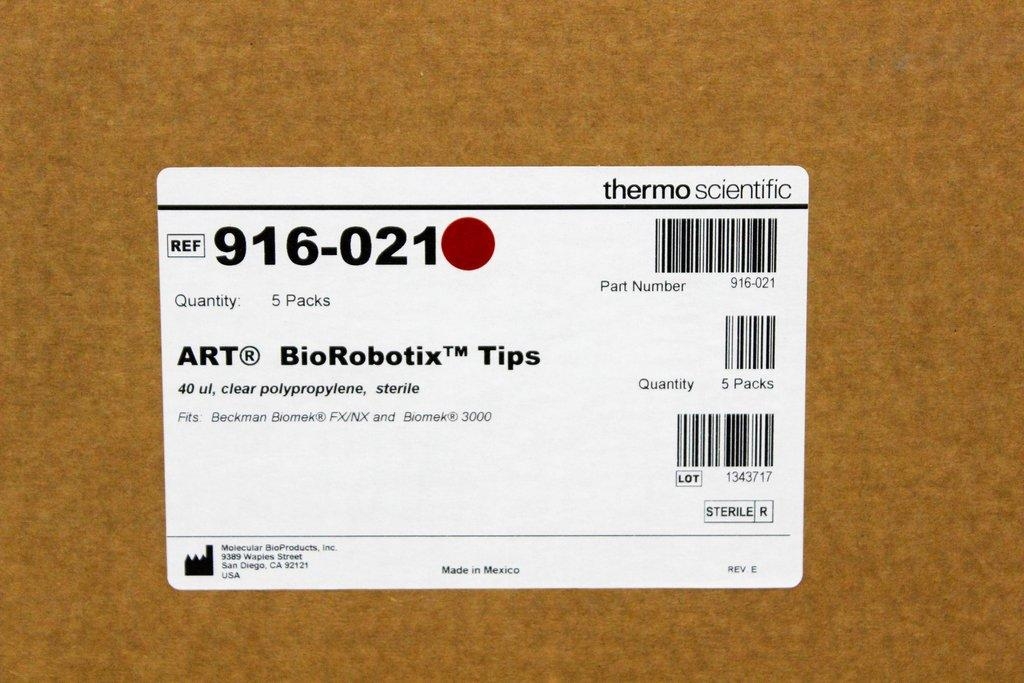 Thermo 916-021 Biorobotix Tips 40ul Pallet Liquid Handling Accessory