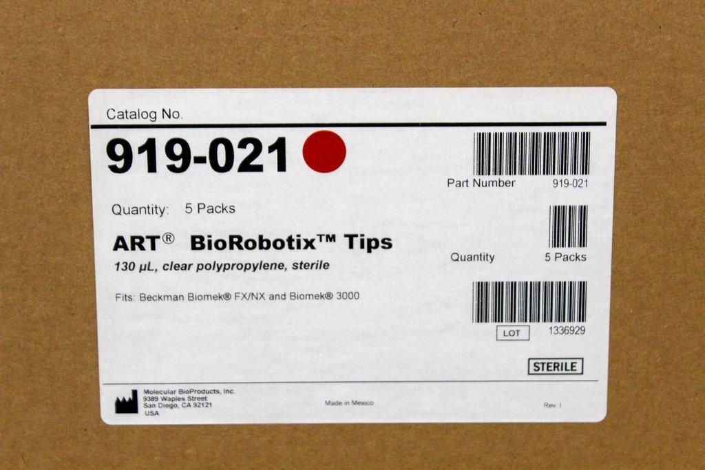 Thermo Scientific 919-021 Art BioRobotix Tips 130ul Pallet of 16 Cases