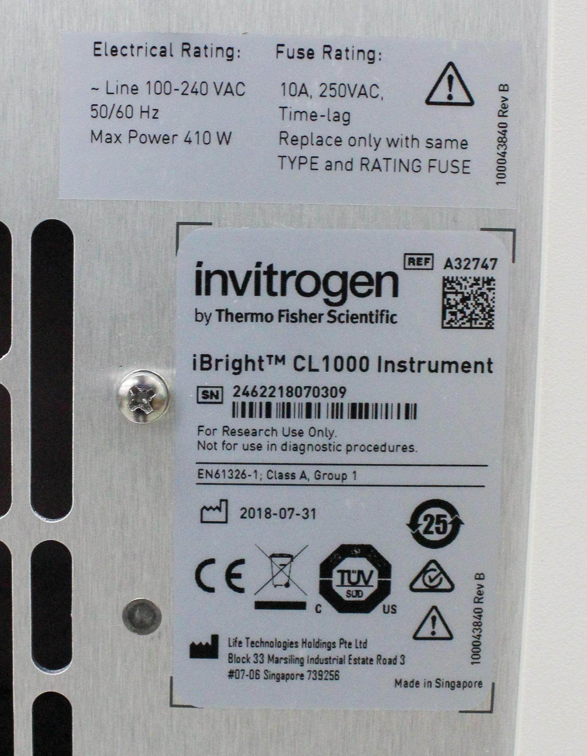 Invitrogen A32747 Imaging System for Western Blots and Gels Analysis