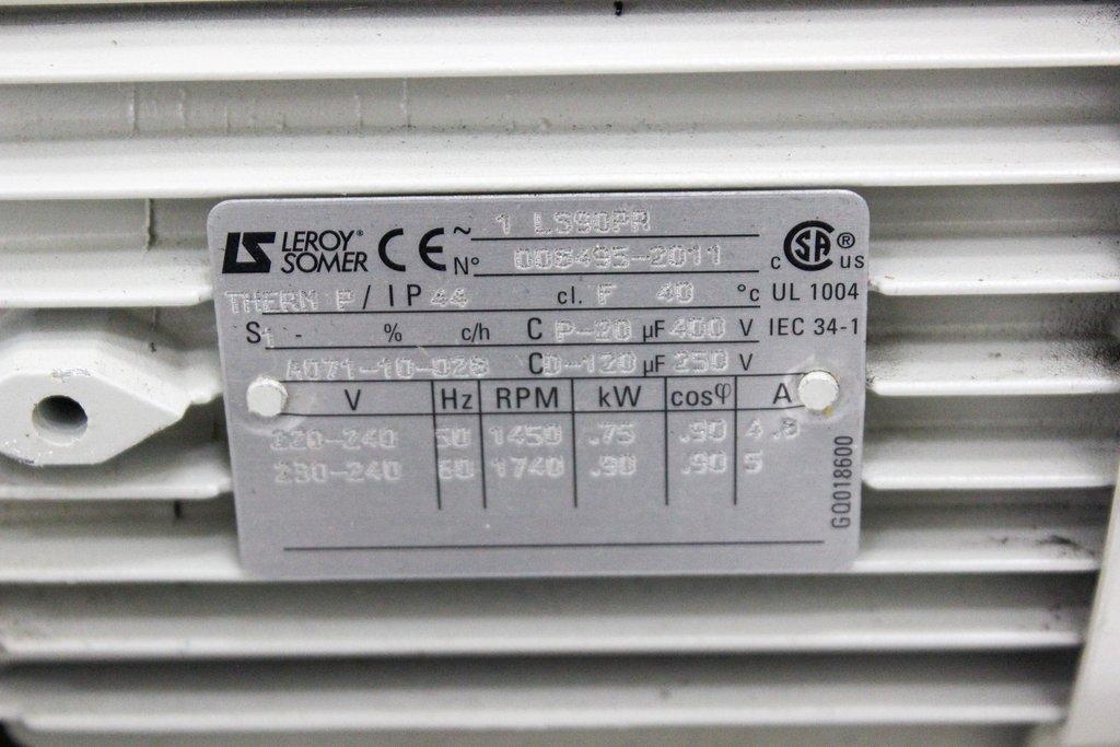Edwards Dual E2M28 Vacuum Pump Set with Drip Pan, Dual-Stage, Quiet Operation