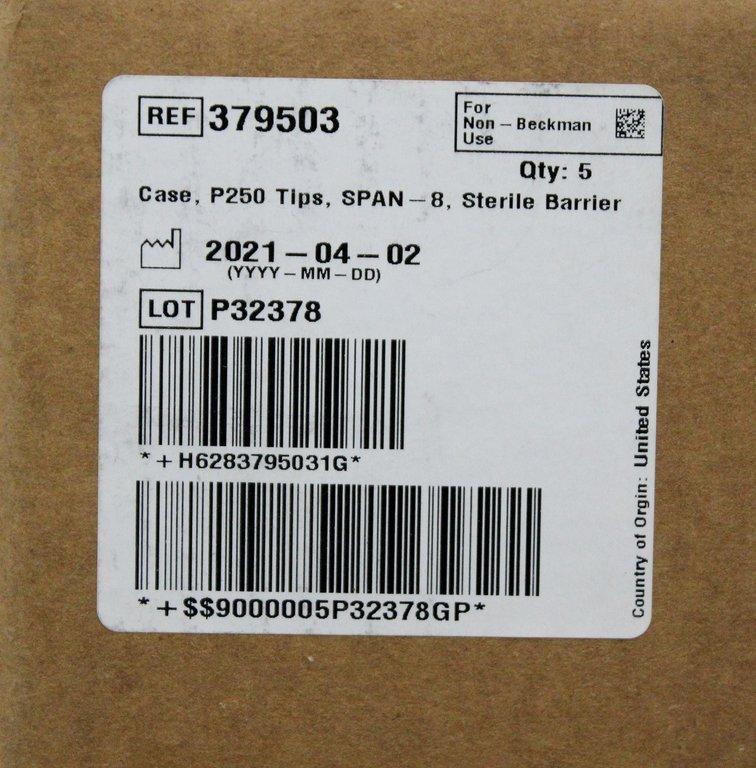 Beckman Coulter 379503 SPAN-8 Sterile Barrier Tips, Liquid Handling 2400