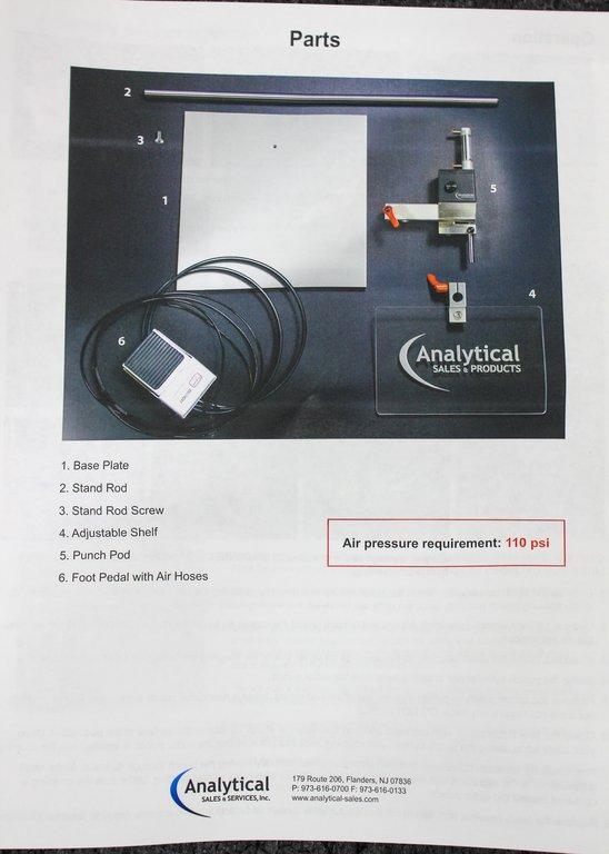 Analytical Sales & Services 327776 DBS-6 Dried Blood Spot Punch New Unused