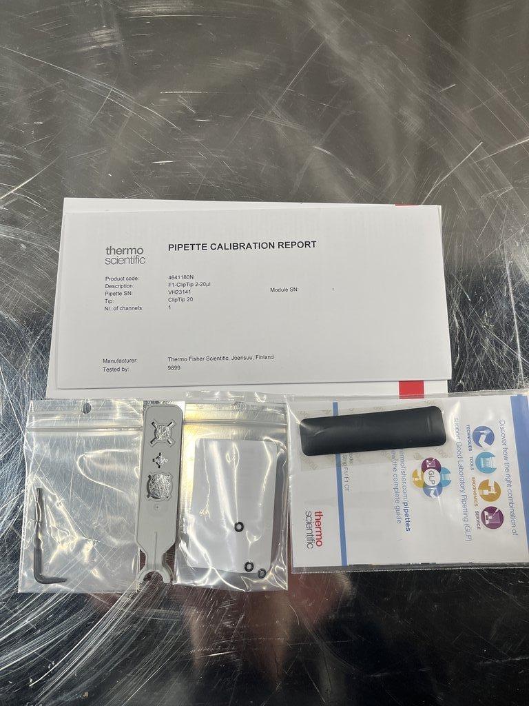 Thermo Scientific F1-ClipTip Pipettor 2-20uL Volume Range Good Condition