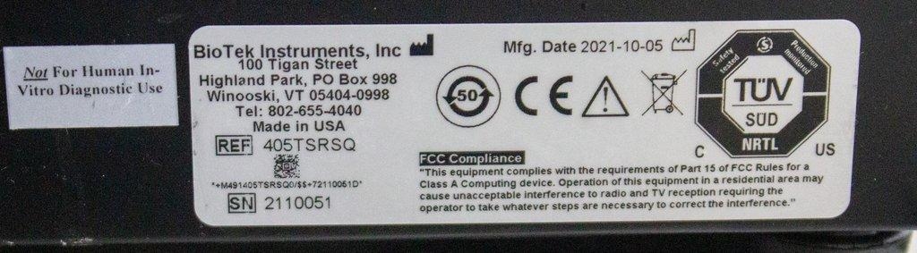 BioTek 405TSRSQ 405 TS Microplate Washer Efficient Cell & ELISA Assay