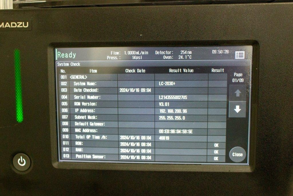 Shimadzu Prominence-i LC-2030 Plus HPLC Liquid Chromatograph 100-240V 50/60Hz