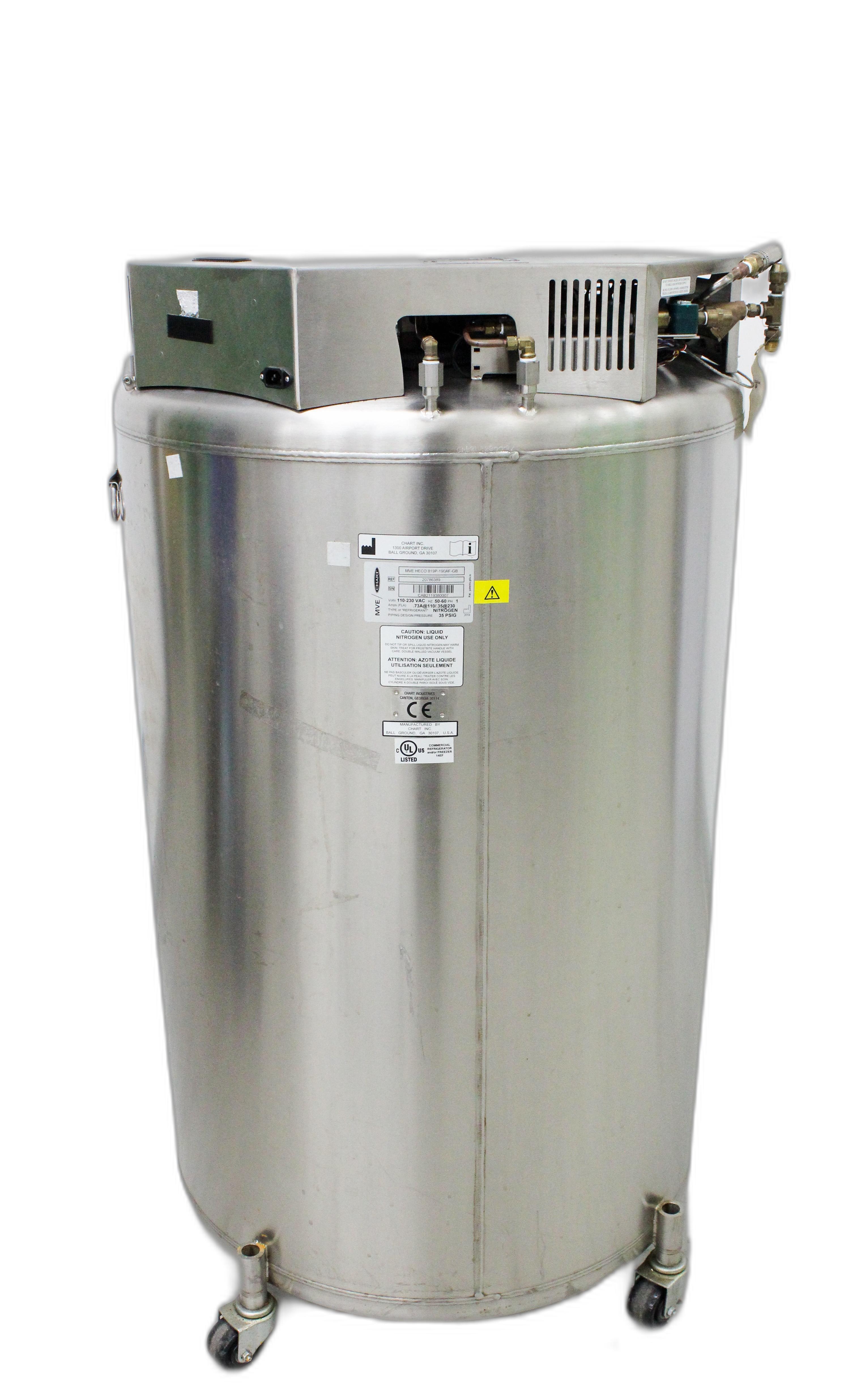 Chart Industries MVE Heco 819P-190AF-GB Cryogenic Storage Freezer -190C 19500 Vials Capacity