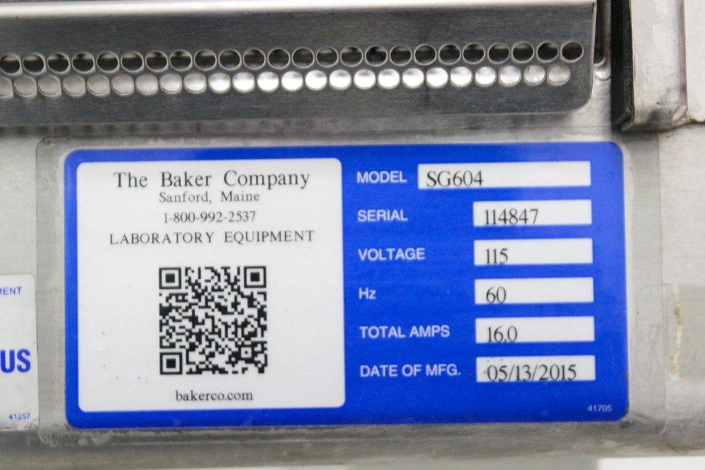 The Baker Company SG604 Biological Safety Cabinet - Energy Efficient, 6 Foot