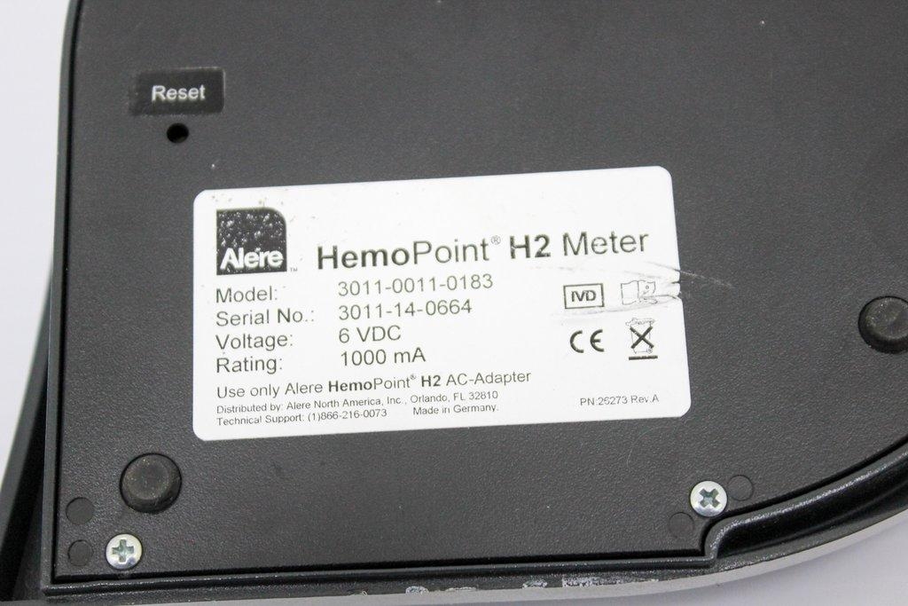 Alere HemoPoint H2 Meter 3011-0011-0183 Hemoglobin Analyzer 120V Hematology