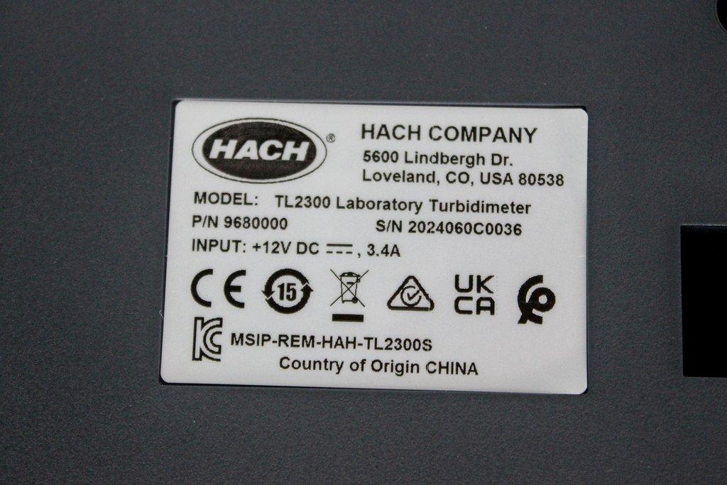 Hach TL2300 Laboratory Turbidimeter 9680000 for Water Turbidity Analysis