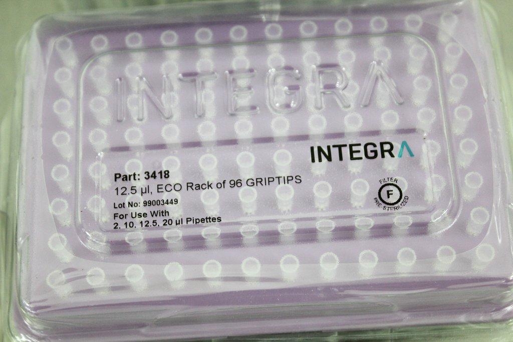 Integra 1000,1250ul Pipettes 96 Grip Tips Case New Lab Consumables