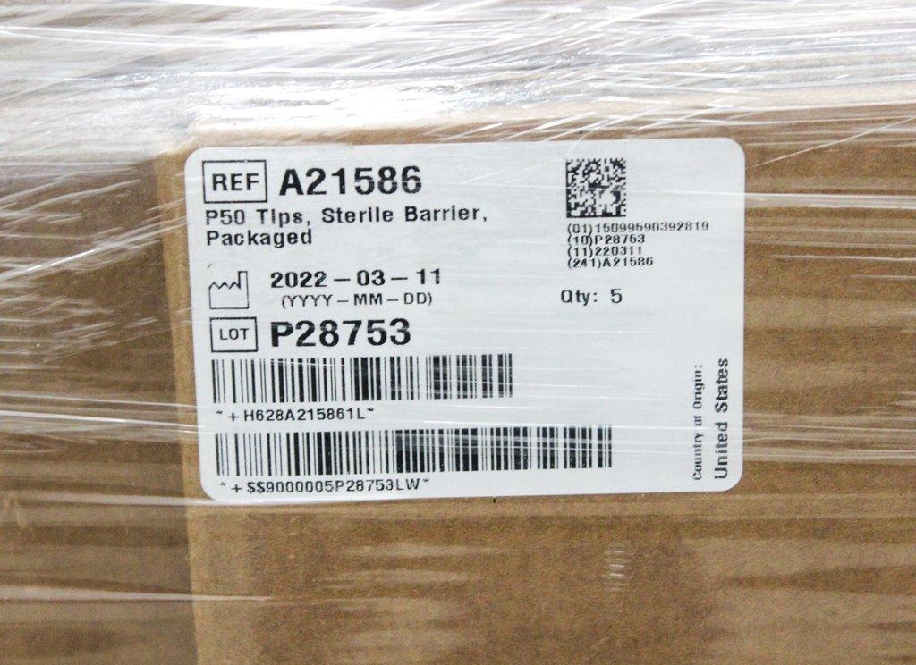 Beckman Coulter A21586 P50 Tips Pallet of 18 Cases Sterile Barrier Packaged