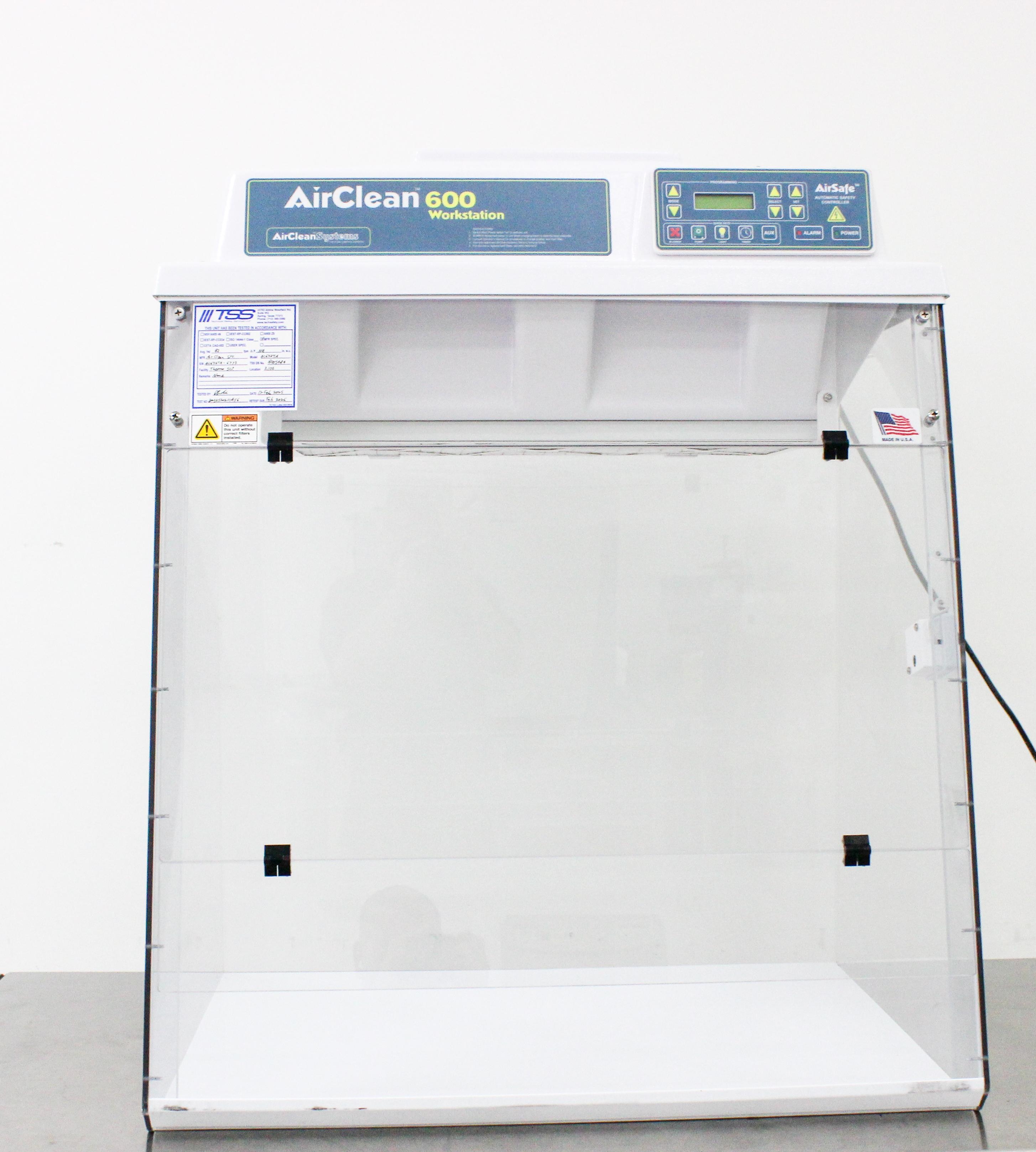 Air Clean Systems AC632TA PCR Workstation, Ductless Chemical Fume Hood, 120V