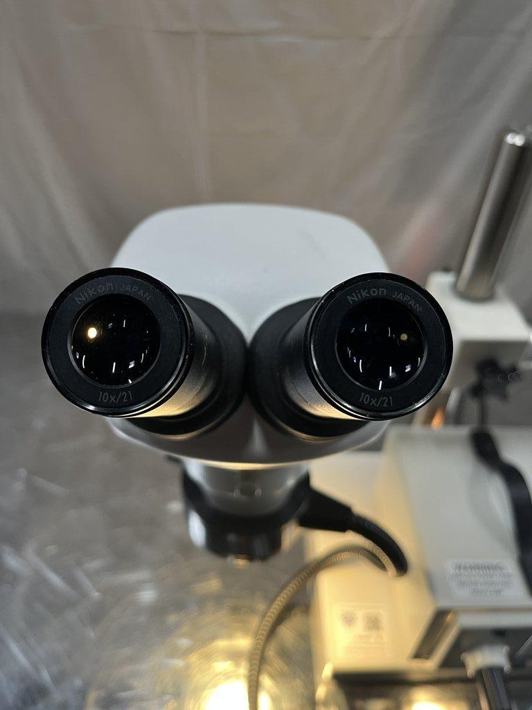 Nikon SMZ745 Microscope with Boom Stand in Good Condition
