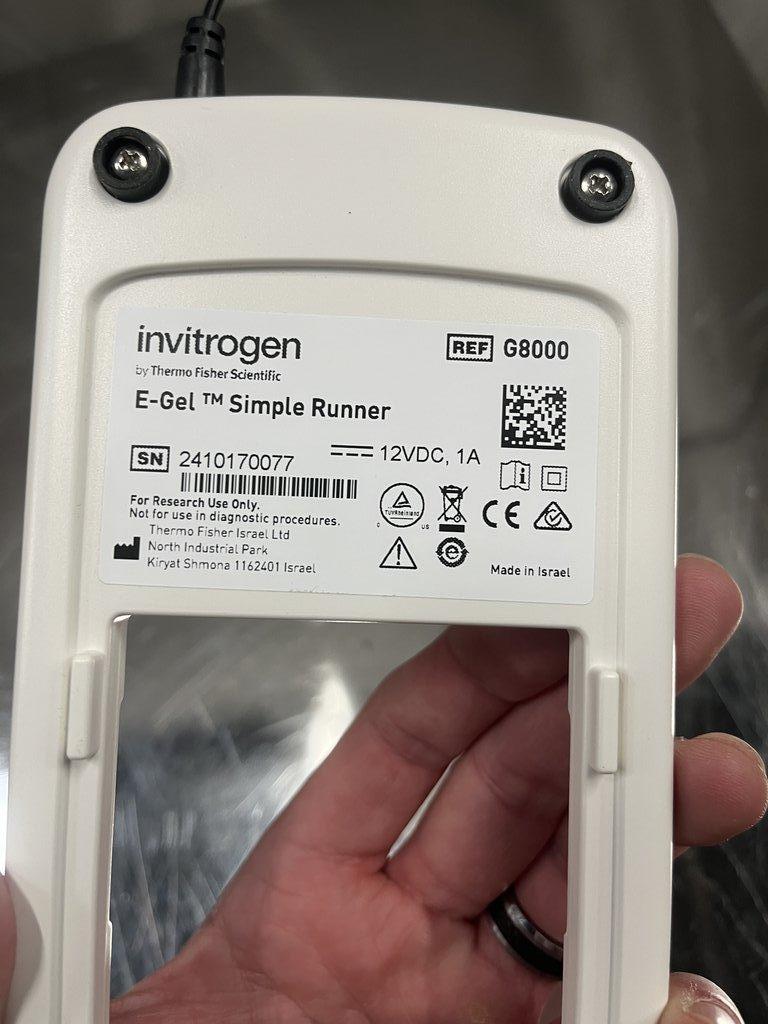 Invitrogen E-Gel Simple Runner Electrophoresis System in Near New Condition