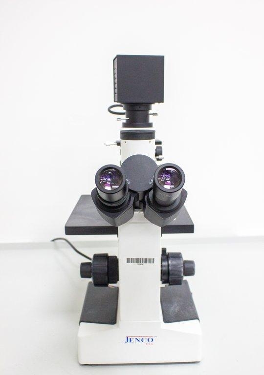 Jenco Inverted Compound Microscope Good Condition PL10/PL24/PL40 Objectives