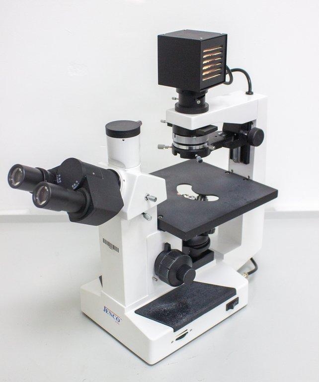 Jenco Inverted Compound Microscope Good Condition PL10/PL24/PL40 Objectives
