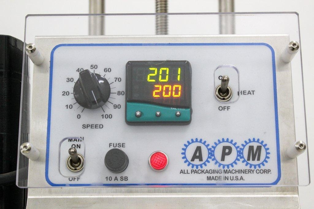 APM TCBSDM.3/8.6X3 Table Conveyor Band Sealer Max Speed 35FPM ChromePlated