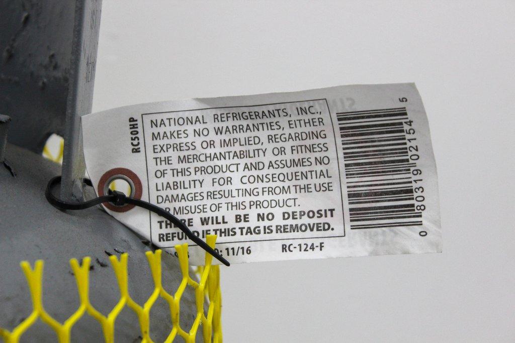 National RC50HP R410A Recovery Cylinder 50lbs Rental 2016 USA Good Cond