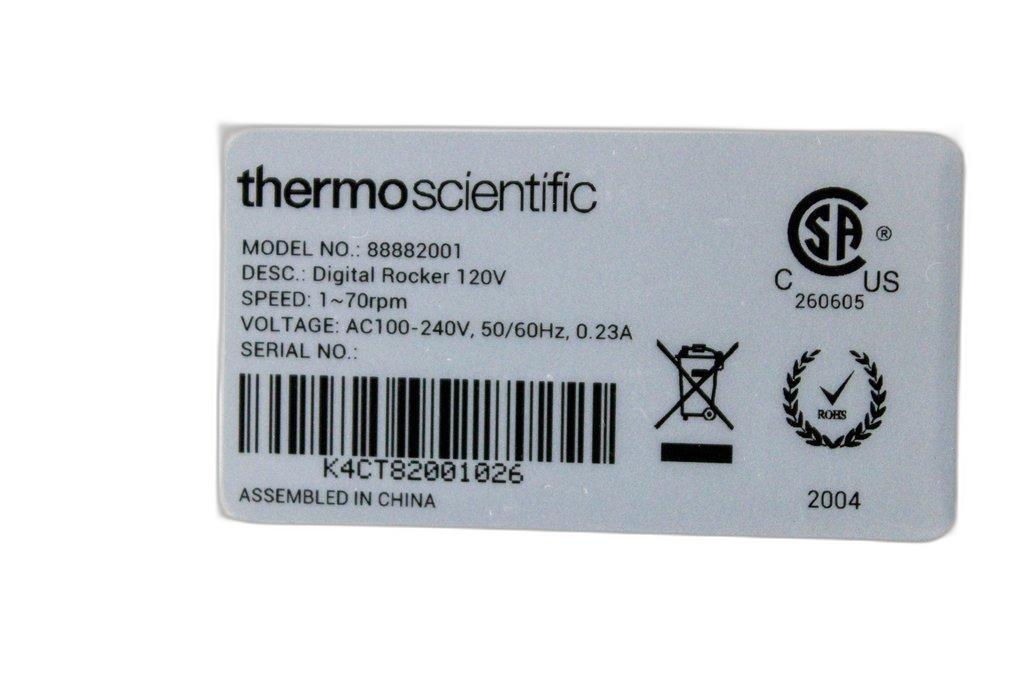 Thermo Scientific 88882001 Digital Rocker Laboratory Equipment, Excellent