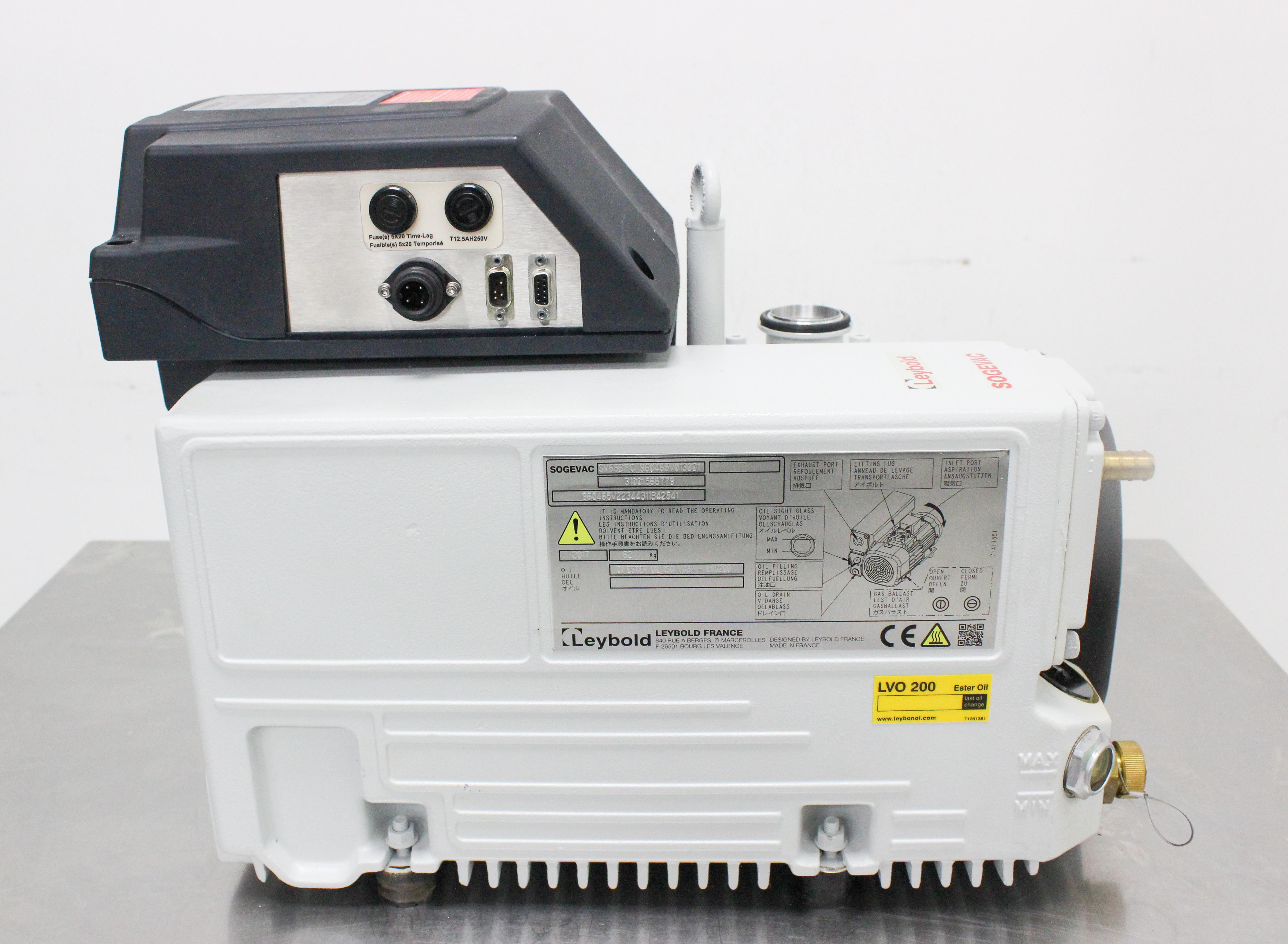 Leybold Sogevac SV65 BI FC Oil Sealed Vacuum Pump - Compact Design & Low Noise