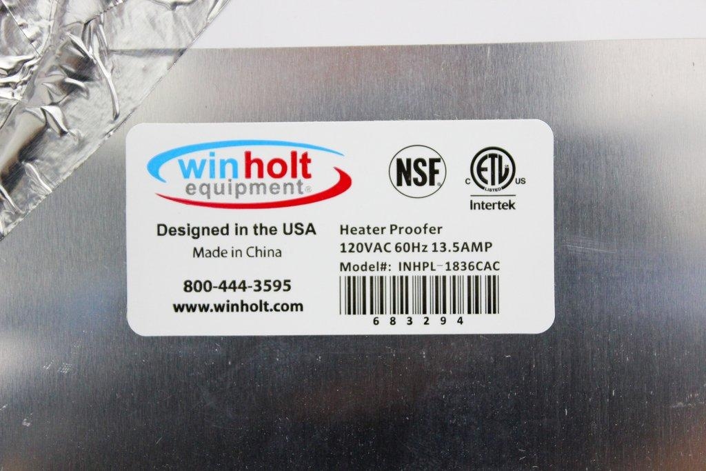 Winholt INHPL-1836CAC Incubator Heater/Proofer Cabinet 120V 68in