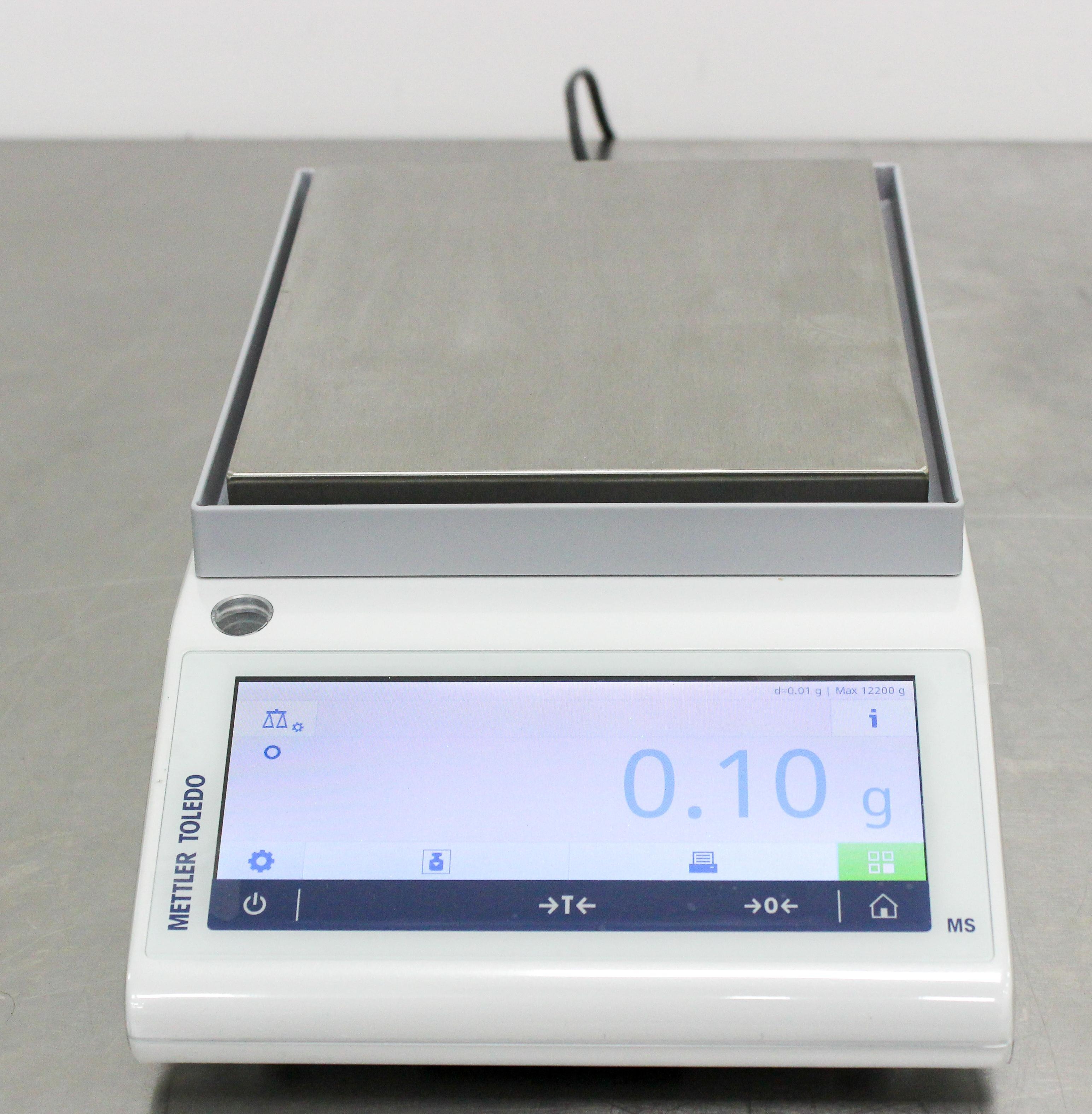 Mettler Toledo MS12002TS Precision Balance Scale 12200g Capacity 10mg Readability