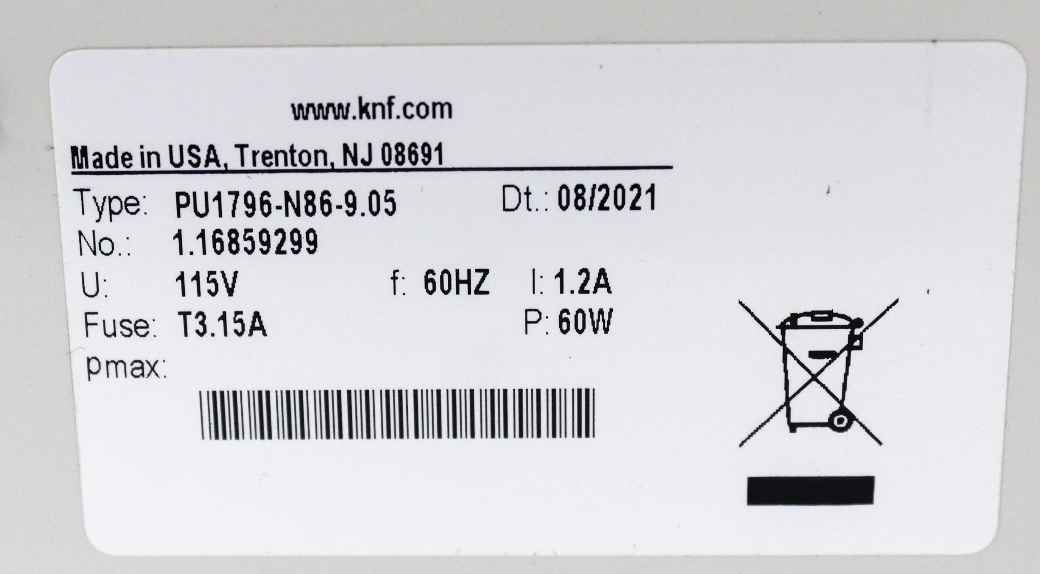 Millipore Millivac Mini Pump XX5411560 Vacuum Pump for Filtration 120V 60Hz