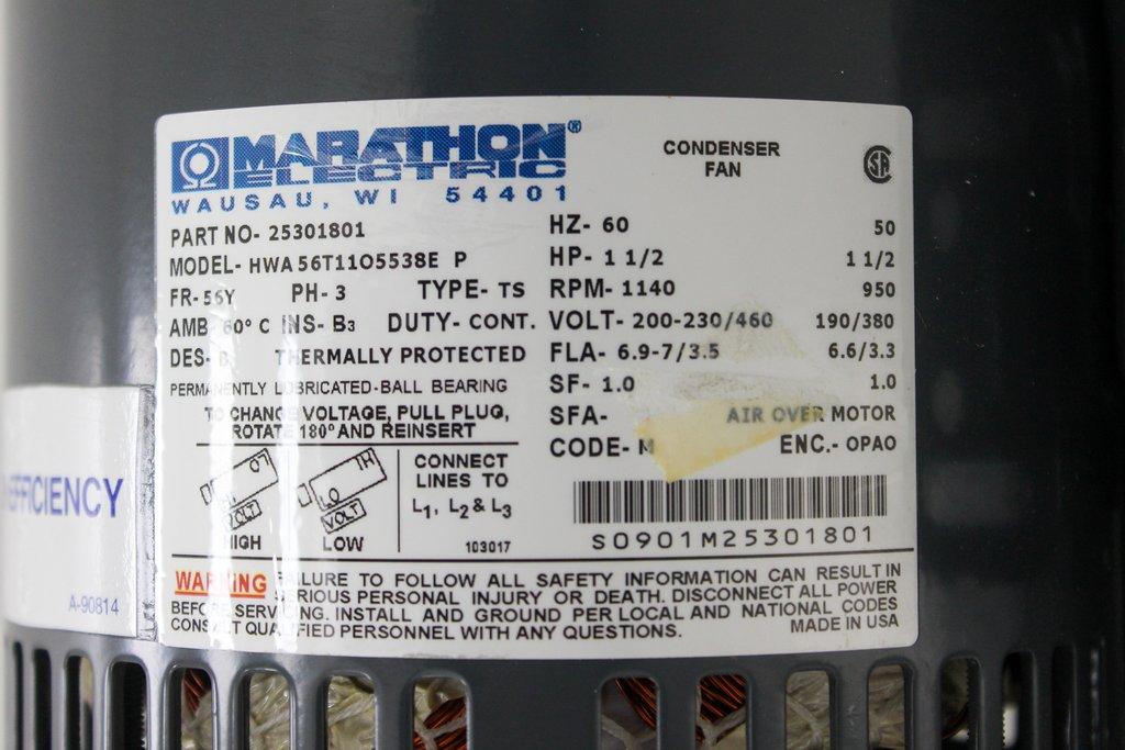 Marathon Electric HWA56T1105538E Motor 1140 RPM Turnkey Condition