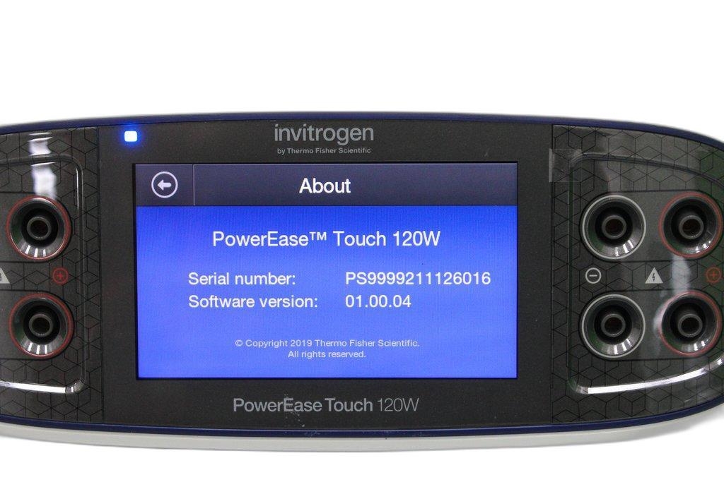 Invitrogen PS0120 PowerEase Touch 120W Power Supply 120V 50/60Hz Near New