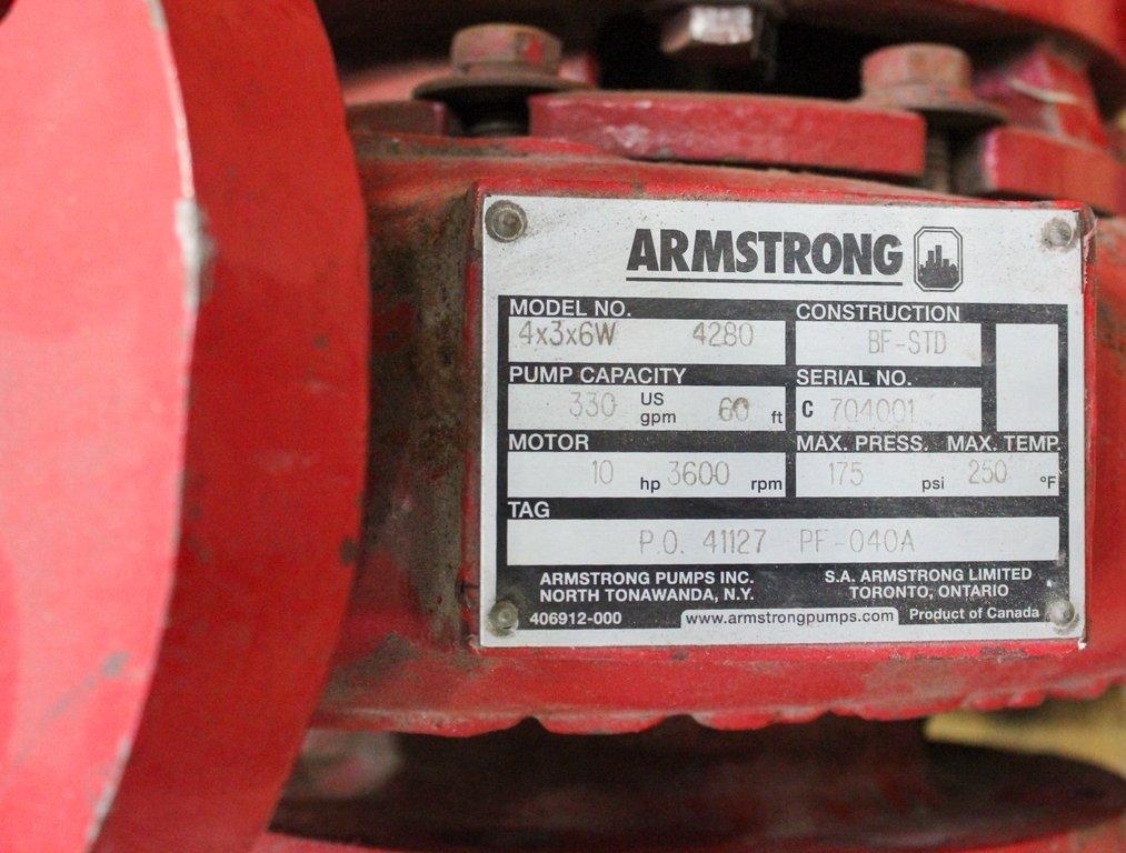 Armstrong 4280 PH-3 Pump Inverter Duty Model 4001327-083 2910 RPM