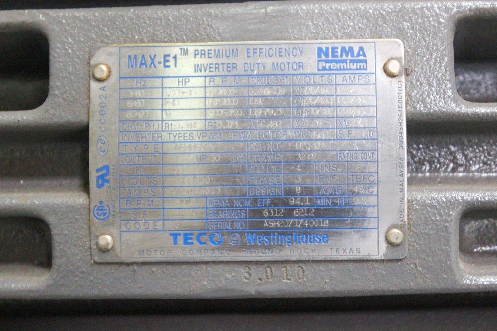TECO MAX-E1 Motor Industrial Impeller Duty Motor 230V-460V 1770 RPM Good