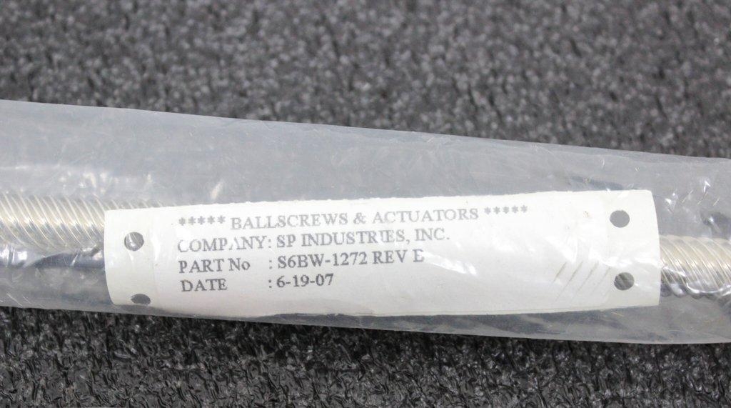 SP Industries S6BW-1272 Rev E Robotic Actuator Heavy Duty Ballscrew Set of 4 USA