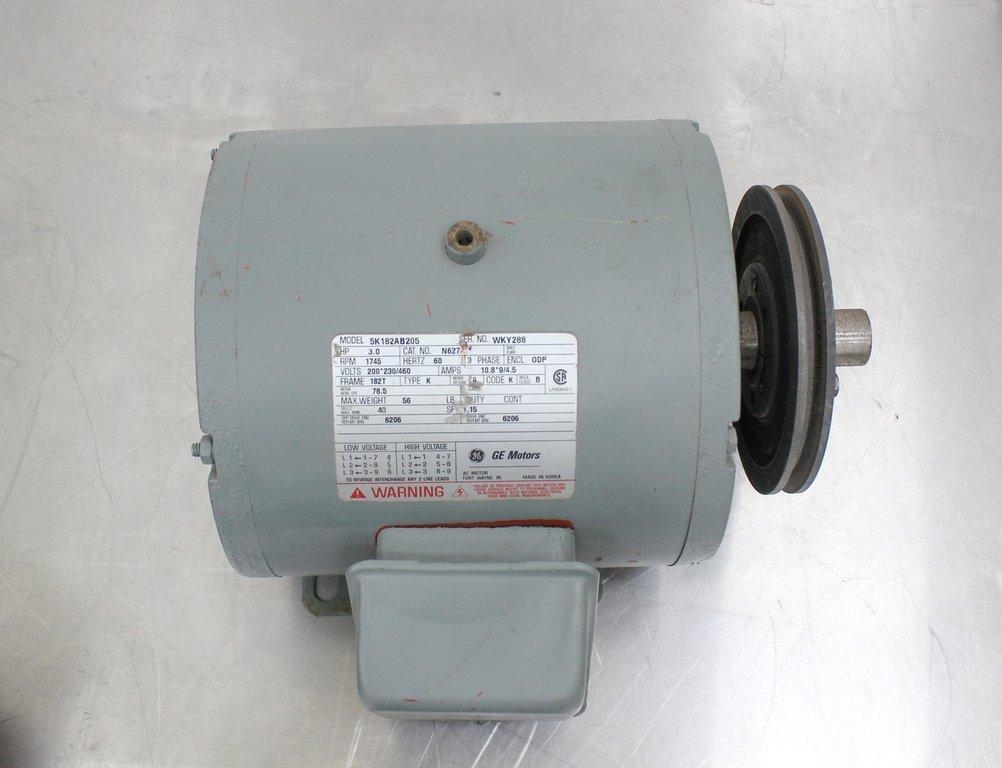 GE Motors 5K182AB205 Motor, 1745 RPM Electric Motor, Used, 460V 60Hz