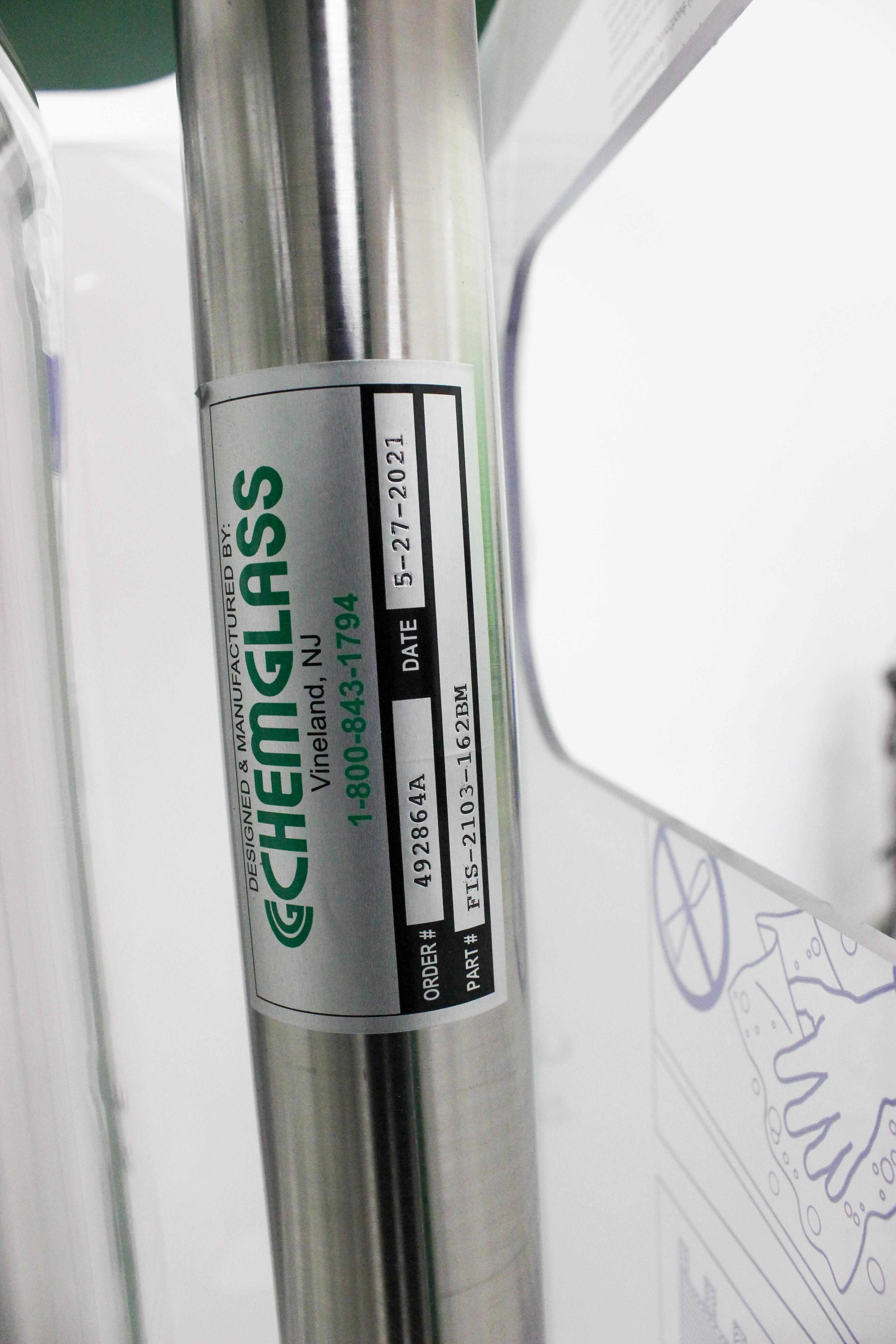 Chemglass 100L Jacketed Process Reactor Glass Vessel System No Motor