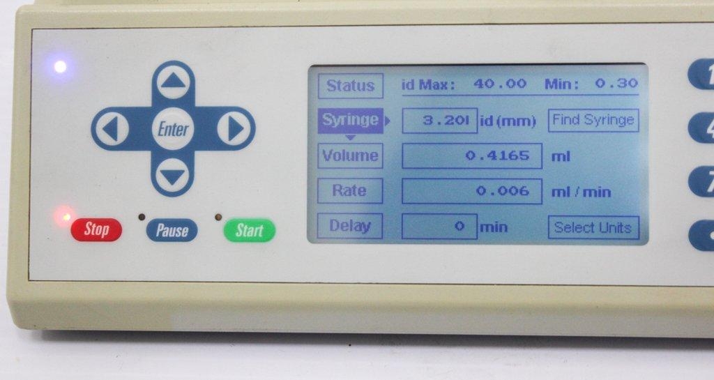 Chemyx Fusion 100T Syringe Pump VG Condition Functional, Missing Clamp