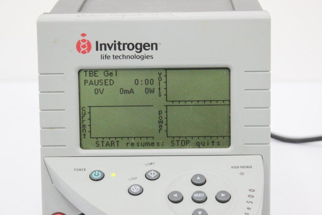 Invitrogen PowerEase 500 Power Supply 100-120V 50/60Hz Electrophoresis System